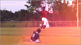 Baseball + Light Leak