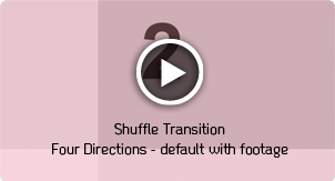 Shuffle Transitions Four Directions