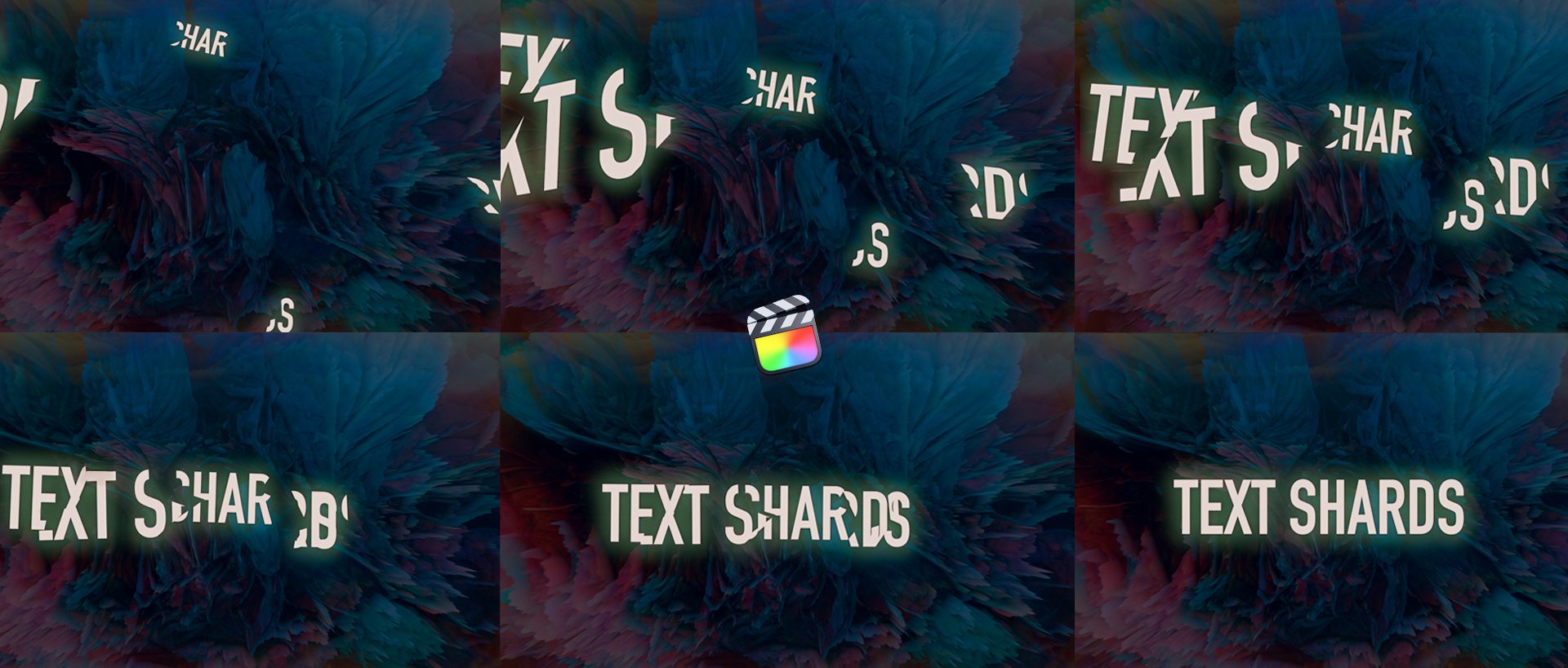 Text Shards Title for Final Cut Pro