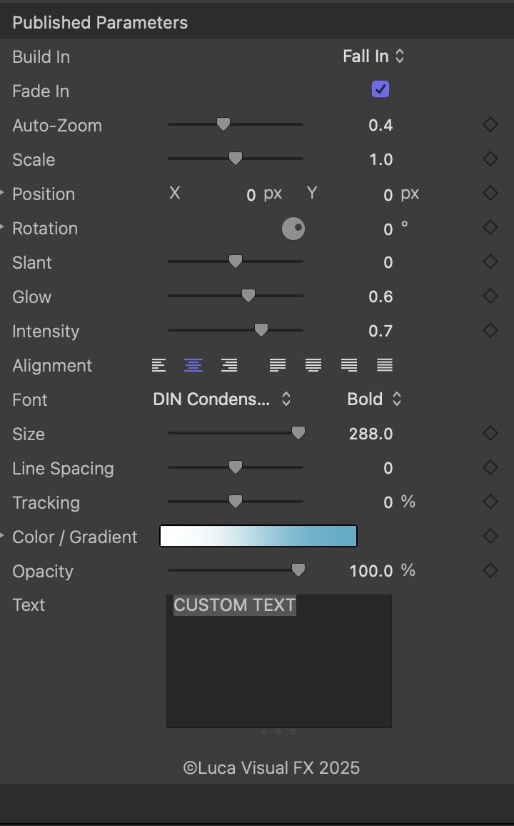 Text Shards Title for Final Cut Pro